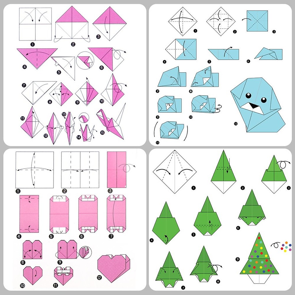 Giấy Gấp Origami, Giấy Thủ Công Gấp Hạc Hoa( 10 màu 100 tờ)- Nhiều kích thước lựa chọn