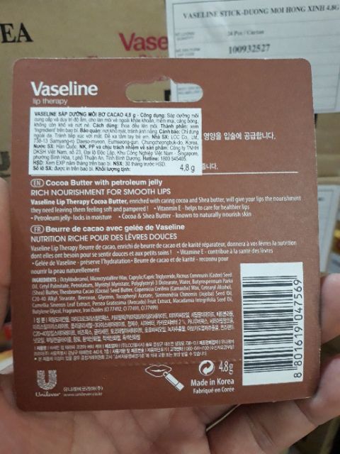 Son Dưỡng Môi Dạng Thỏi Vasaline 4.8g
