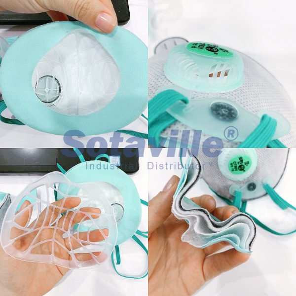 Khẩu trang DOBU C750V hàn quốc lọc bụi chống độc có van | BigBuy360 - bigbuy360.vn