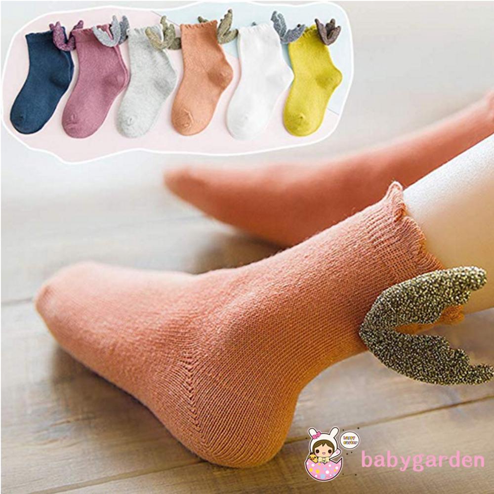 Vớ Cotton Mềm Hình Cánh Thiên Thần Cho Bé Từ 1-2 Tuổi