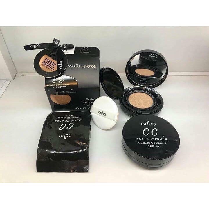 Phấn nước CC Cushion Matte Powder Oil Control ODBO hính hãng ( tặng lõi kèm)