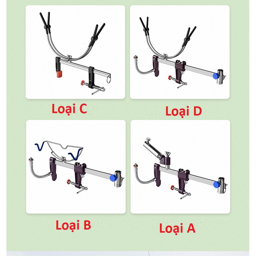 Gác Cần Câu Cá Trên Thuyền, Bè Chất Liệu Kim Loại [GC-7]