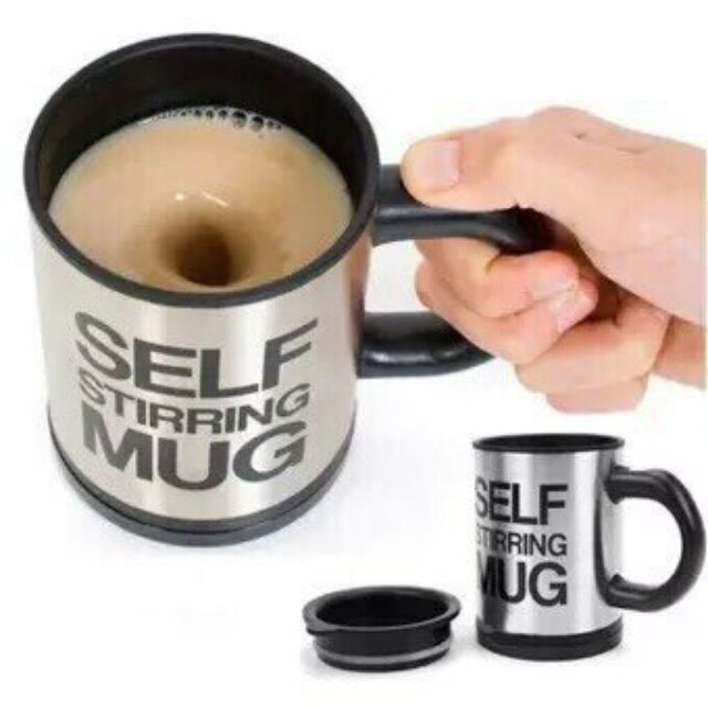 Ly Tự Động Khuấy Hình Chữ Nhật  Khuấy Cà Phê, Pha Sữa, Khuấy Ngũ Cốc SELF MUG Tiện Dụng