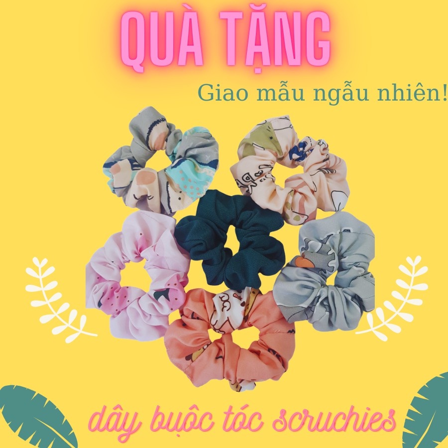Combo 2 Dây Chun Scrunchies Buộc Tóc Dễ Thương