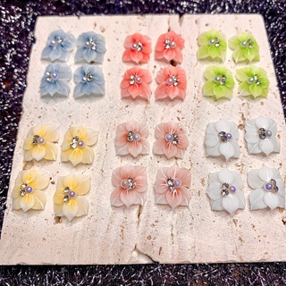 Hoa bột nail, Hoa gắn móng chân siêu xinh
