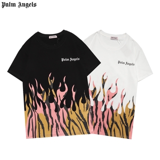 Áo Thun Tay Ngắn In Hình Ngọn Lửa Cá Tính Cho Nam Và Nữ