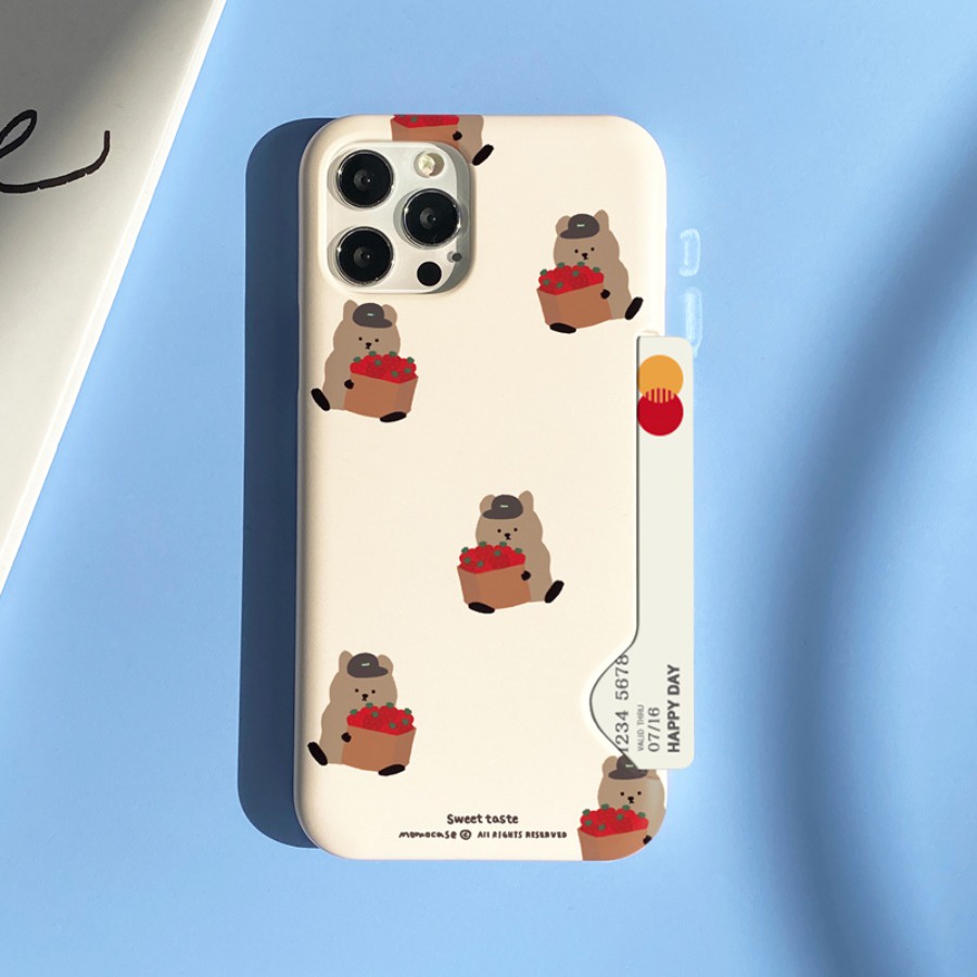 Korea Cute Phone Case with Griptoks Galaxy S22  Momocase Compatible for iPhone All Models Samsung