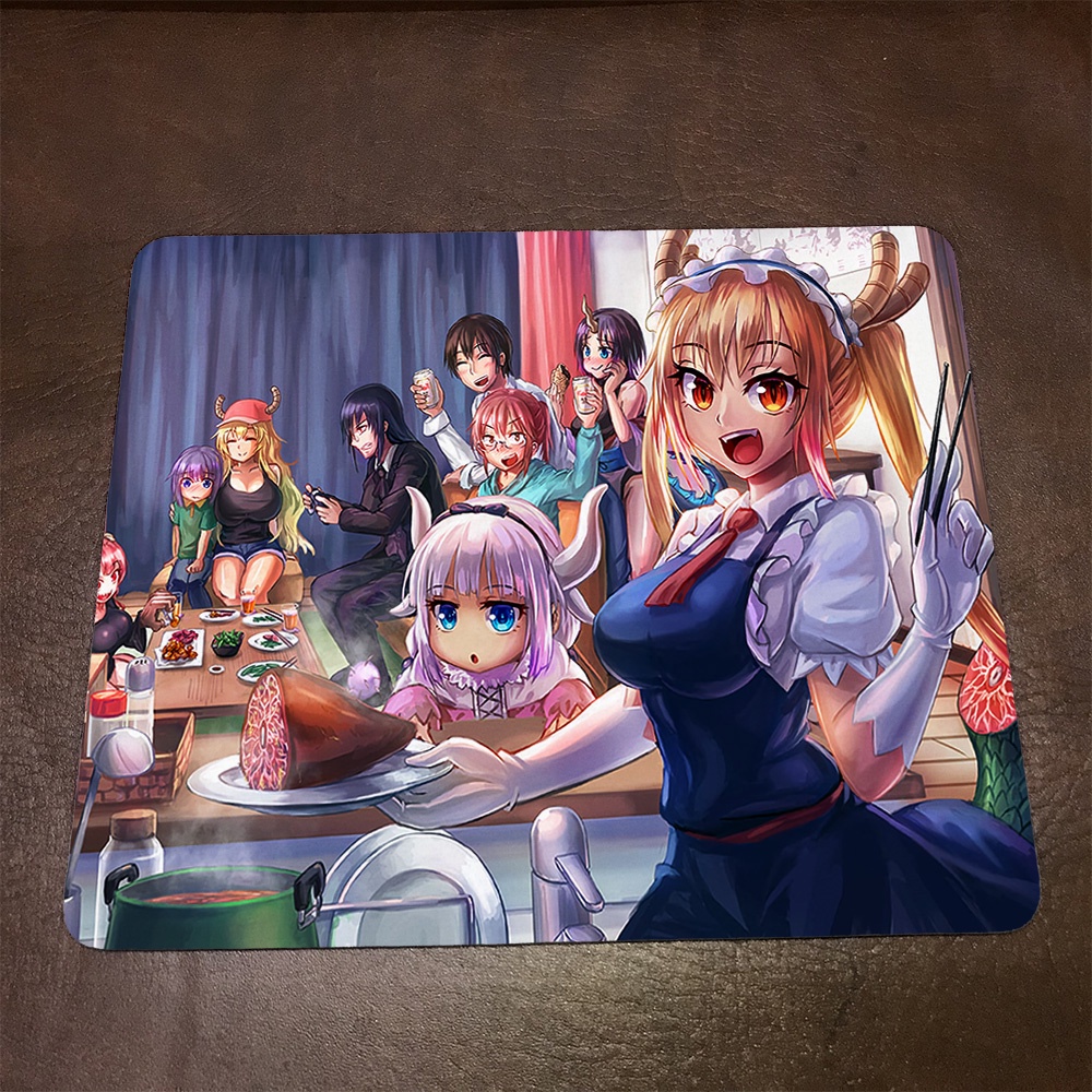 Lót chuột máy tính Anime Miss Kobayashi s Dragon Maid Wallpapers 1 Mousepad cao su êm ái. Nhận in theo yêu cầu