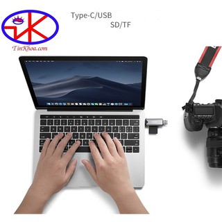 Đầu đọc thẻ nhớ 2 cổng TYPE-C USB đọc thẻ TF SD SSK SCRM 390SSK M390