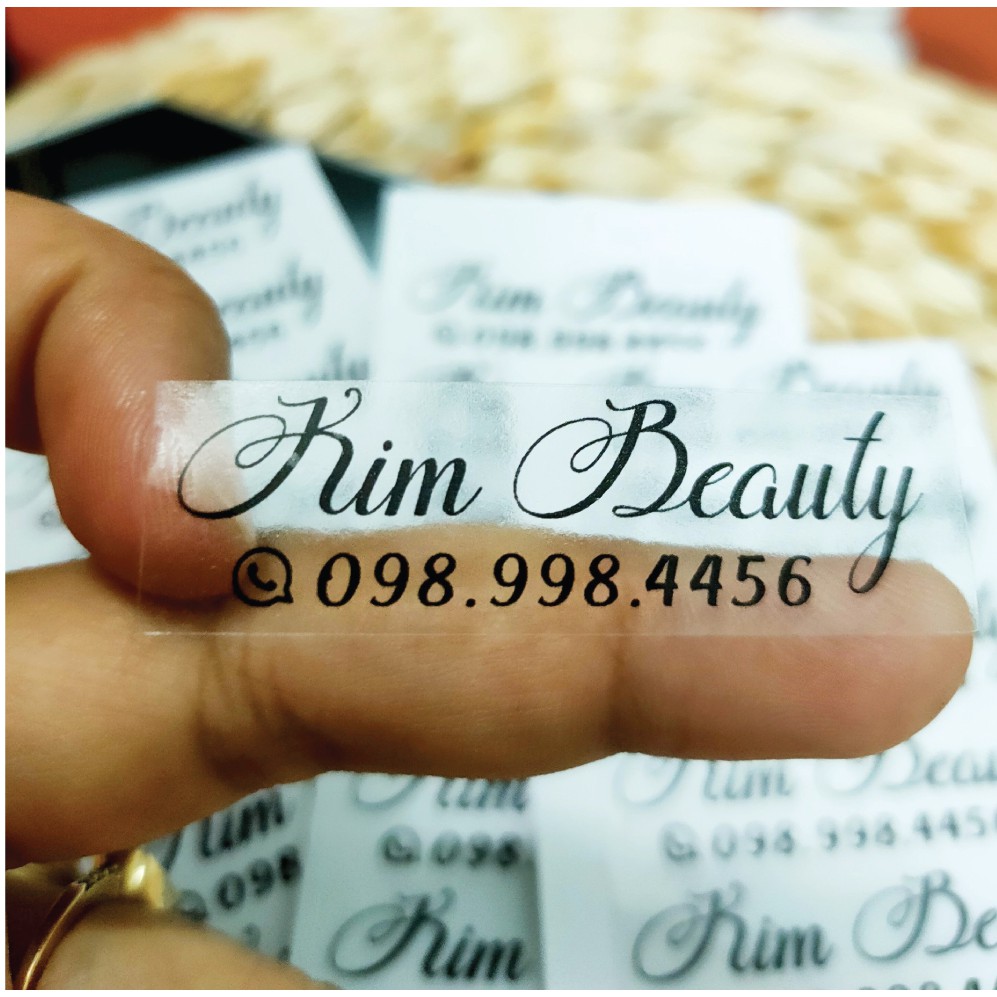 Combo 100 Tem/ Sticker Dán Mẫu Spa