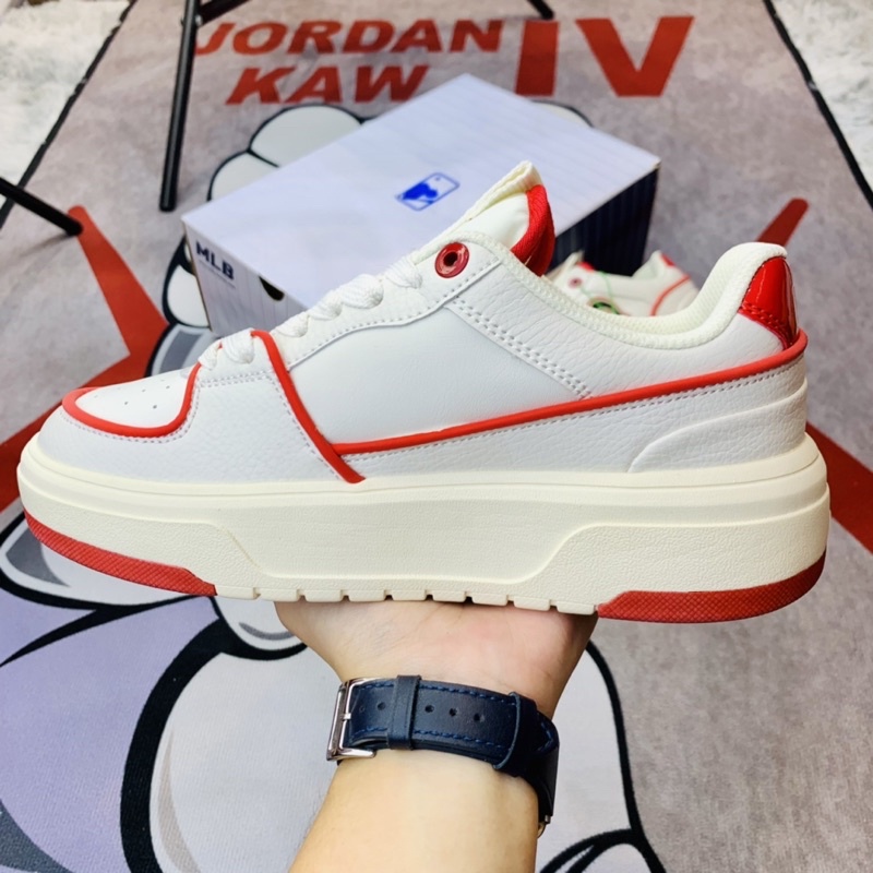 Giày thể thao cổ thấp MLB Chunky Liner Red Boston Hàng SC