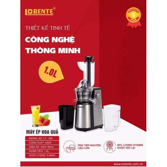 SALE SOCK - MÁY ÉP CHẬM LORENTE LT-200