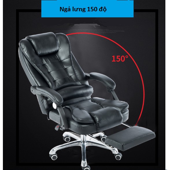Ghế văn phòng massage 7 điểm, ngả lưng, gác chân | BigBuy360 - bigbuy360.vn