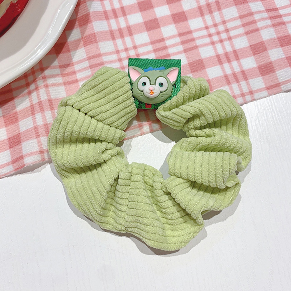 Dây buộc tóc in họa tiết hoạt hình dễ thương kích thước lớn hợp thời trang cho nữ