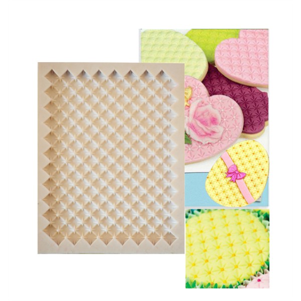 Khuôn Silicone Hoa Nổi 4D Viền Khóm