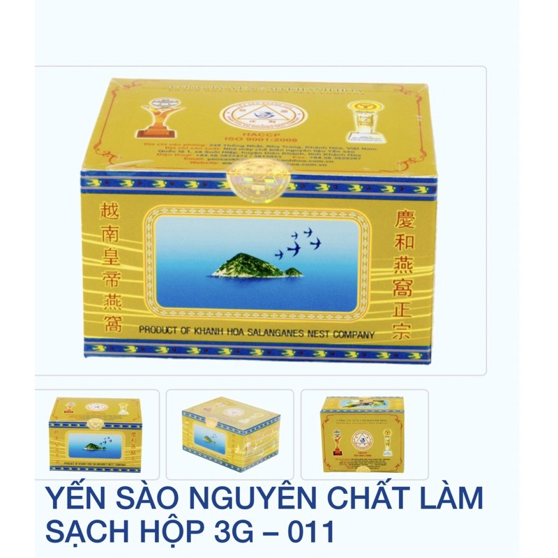 yến sào đảo yến thiên nhiên hộp 3g*6hộp