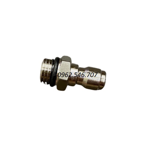 Đầu đực nối nhanh 1/4 inch chân 14mm dùng cho béc xịt rửa, bình phun bọt tuyết máy xịt rửa áp lực cao