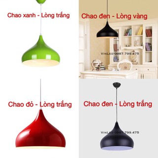 Đèn Thả Trần Chao Nhôm Giọt Nước Đẹp 320mmm