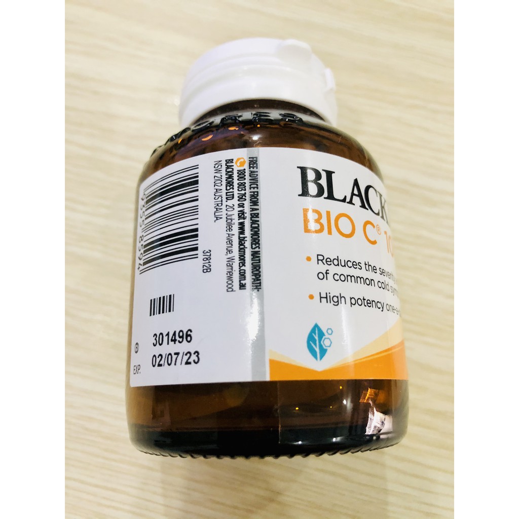 [Hàng Chuẩn ÚC] Blackmores Bio C 1000 - Viên uống bổ sung C 1000mg 62 viên DATE 2023 | Thế Giới Skin Care