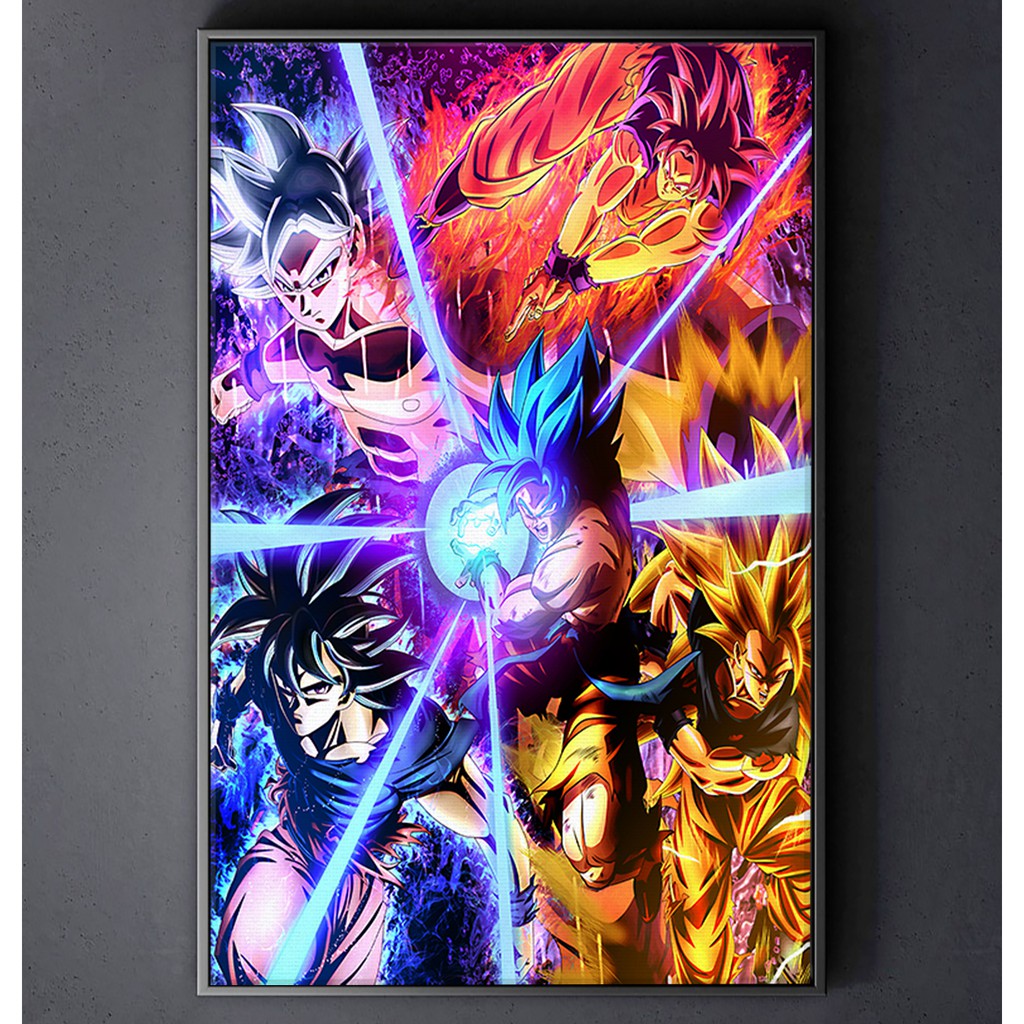 TRANH CANVAS ANIME DRAGON BALLS treo tường in theo yêu cầu - Son Goku 16