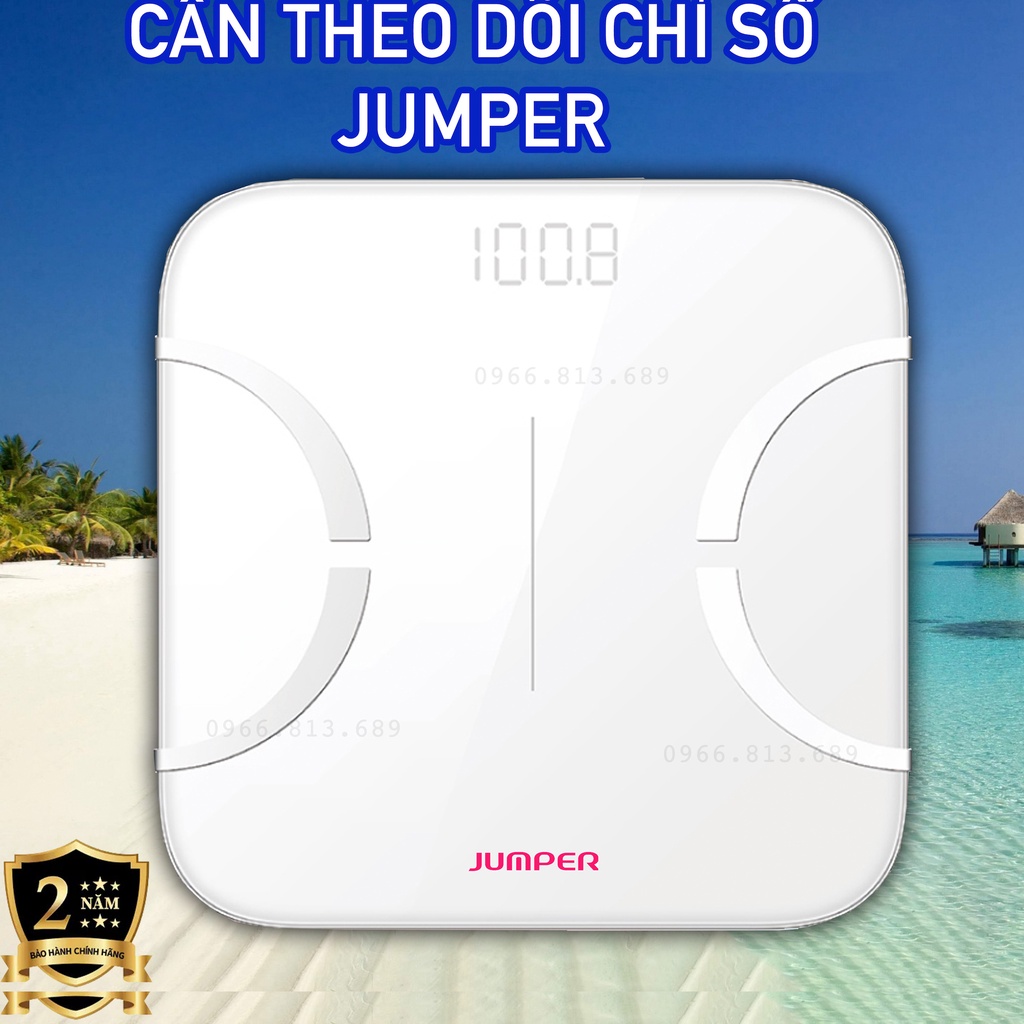 Cân phân tích sức khoẻ thông minh 14 chỉ số, kết nối APP Jumper JPD-BFS200B