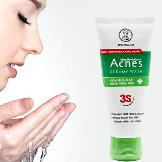 Sữa Rửa Mặt Acnes Creamy Wash- Hỗ trợ làm sạch da, loại bỏ bã nhờn, bụi bẩn, giúp kháng khuẩn và ngăn ngừa mụn