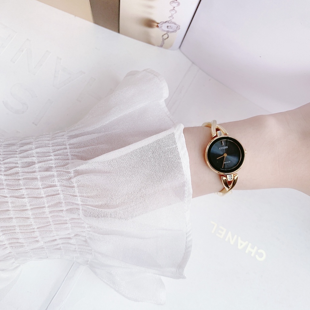 Đồng hồ nữ dây thép Citizen Eco drive EX1422 54E