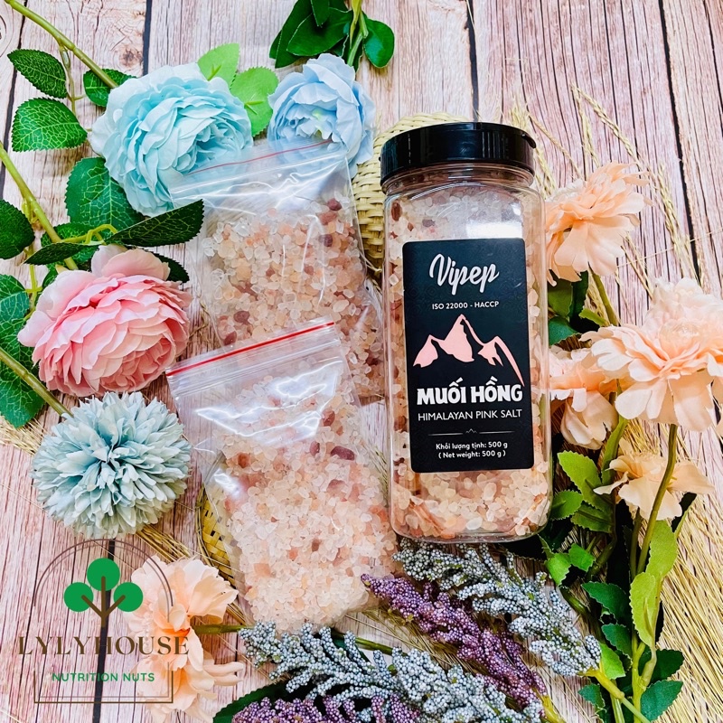 (100gr) Muối hồng Himalaya Vipep túi chiết lẻ 100gr