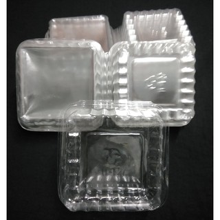 COMBO 100 HỘP NHỰA ĐỰNG BÁNH HH127, KÍCH THƯỚC 8.5 X 8.5 X 5 CM