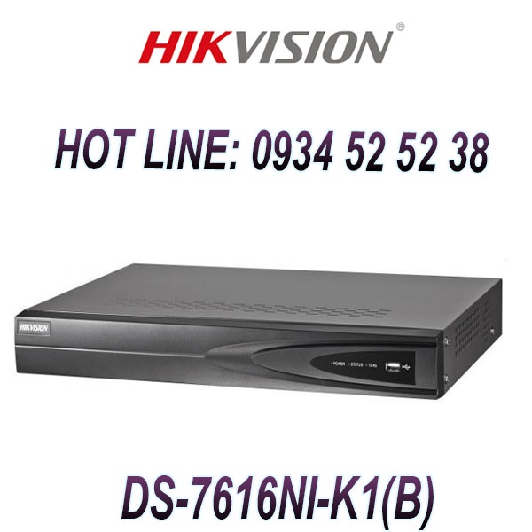 Đầu ghi HIKVISION 16 Kênh DS-7616NI-K1(B) chính hãng Bảo Hành 24 Tháng