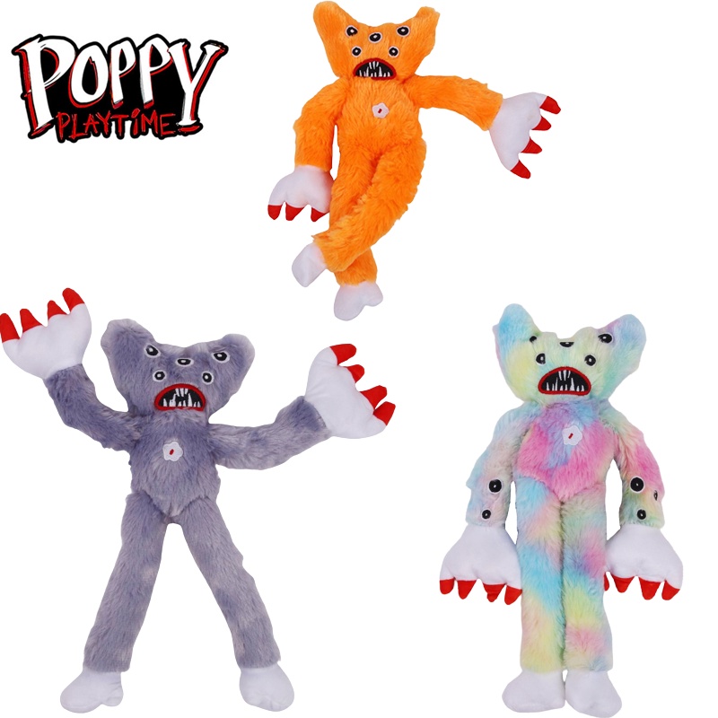 Đồ chơi nhồi bông hình nhân vật hoạt hình Huggy Wuggy Poppy Playtime mềm mại đáng sợ phù hợp làm quà tặng cho bé 40cm