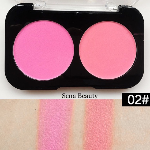 Một Hộp Phấn Má Hồng 2 Ô Lameila Kèm Cọ Tiện Lợi | Thế Giới Skin Care