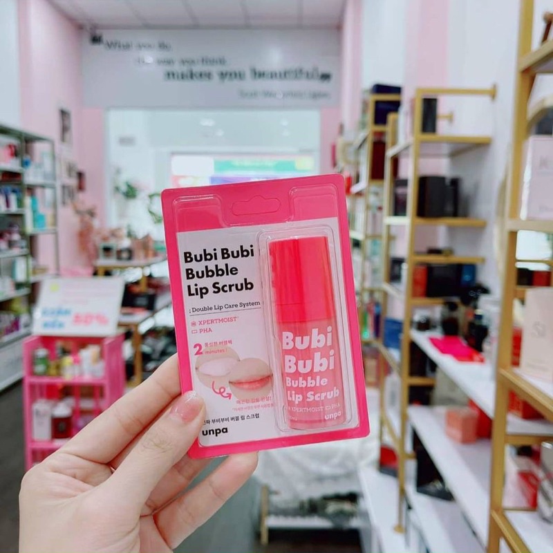 Tẩy tế bào chết cho MÔI DẠNG SỦI BỌT