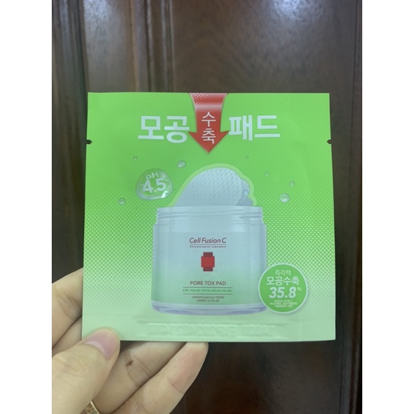Sample Dùng Thử Cell Fusion C Pore Tox Pad