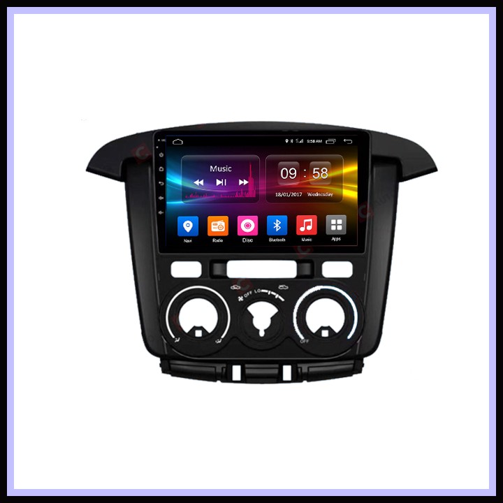 Mặt Dưỡng Xe Toyota innova 2006-2015 Lắp Màn Hình Android 9 inch - Mặt Dưỡng Kèm Dây Nguồn innova