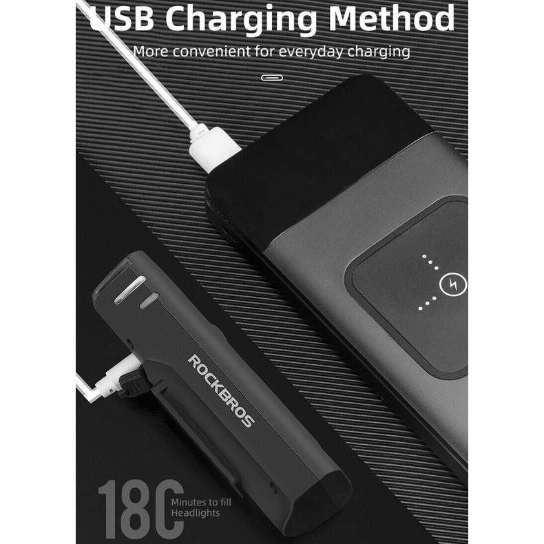 [Fulfilled by Shopee] Đèn cảm biến thông minh ROCKBROS cho xe đạp