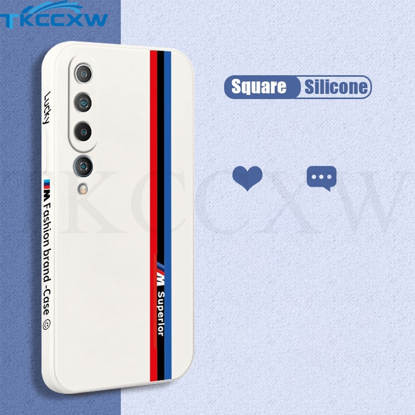 Ốp Điện Thoại Silicon Mềm Hình Vuông Bảo Vệ Camera Cho Xiaomi Mi 10S Note 10 10T Pro 10 Lite 10 Ultra 10i