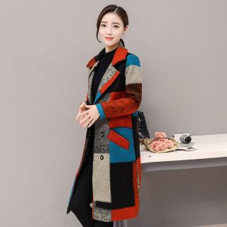 ÁO KHOÁC DẠ CỔ VEST PHỐI MÀU CAO CẤP