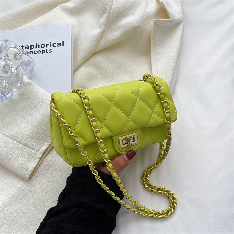 Túi Đeo Chéo Vai Thêu Họa Tiết Dây Xích Thời Trang Mùa Hè Hàng Mới Dành Cho Bạn Nữ 2022