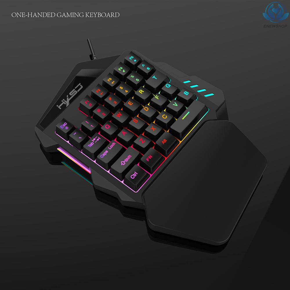 Combo Bàn Phím Và Chuột Chơi Game Hxsj J300 + V100 Rgb Có Đèn Rgb + Đèn Một Tay Điều Chỉnh Được