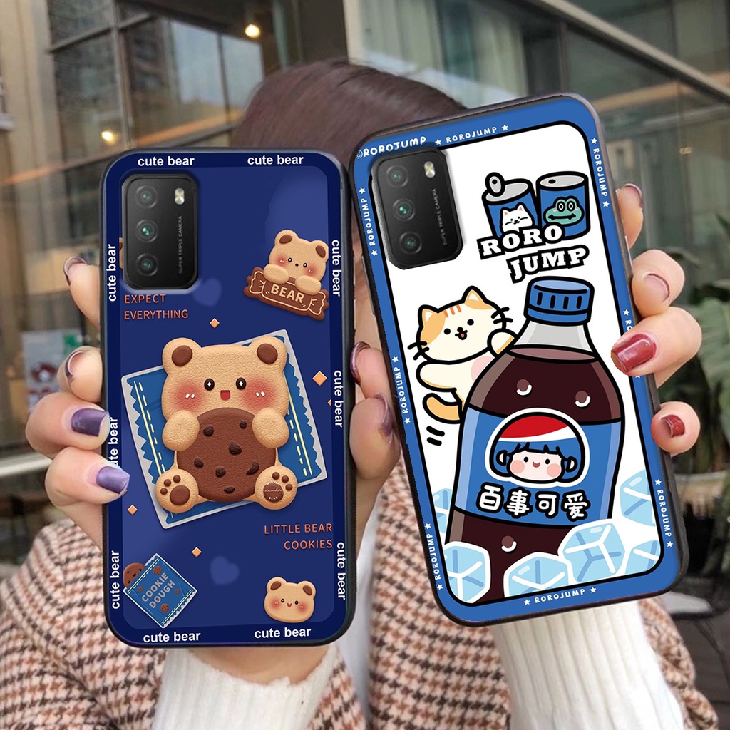 Ốp lưng Xiaomi POCO M3 / POCO M3 PRO in hình 3D GẤU cute be@r, soda, happy day cực hot ,thời thượng