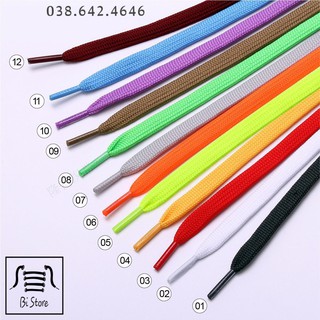 Dây giày dẹt nhiều màu (kèm ảnh tự chụp)