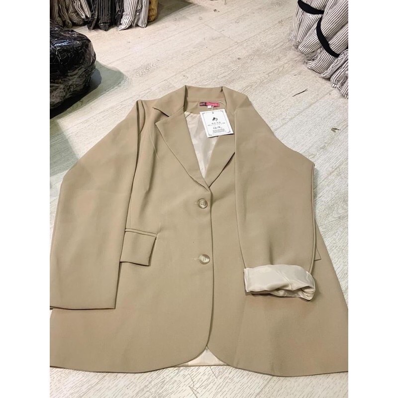 Áo blazers basic màu be tây / đen , loại 1 đổ shop | BigBuy360 - bigbuy360.vn