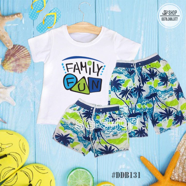 Đồ Gia Đình Đi Biển Family - Đủ Size Áo & Quần (DDB131) Áo thun giá sỉ