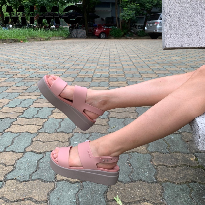 Sandal cao gót, Cross Brooklyn 5p màu hồng êm nhẹ, bền đẹp cho nữ