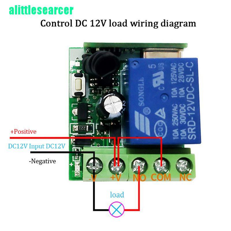 Công Tắc Không Dây Dc12V 1ch 433mhz