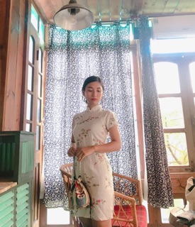 Sườn xám thô đũi