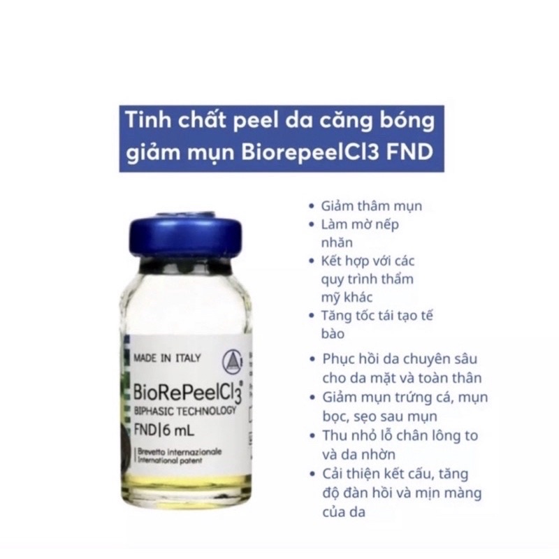 Tinh chất Peel căng bóng giảm mụn trẻ hoá da BiorePeel Cl3 (chiết 1ml / lọ shop)