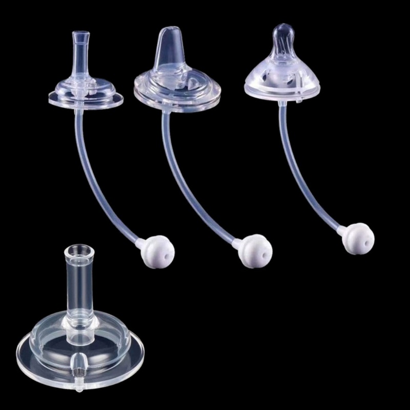 Bộ Ống Hút Silicon Mềm Cho Bình Sữa Em Bé Tiện Dụng