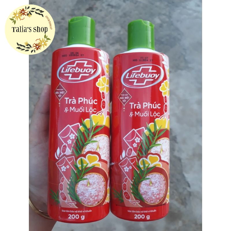 200g - Sữa tắm Lifebuoy trà phúc muối lộc